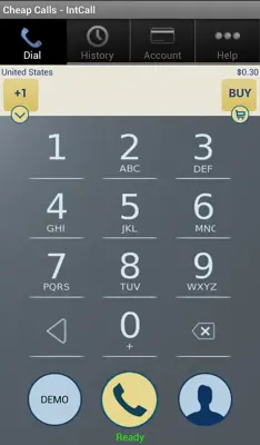 Cheap Calls - IntCall android App screenshot 1